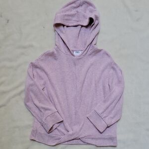 Zara Soft Blush Hooded Top